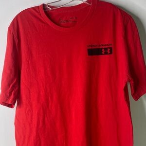 Under Armour Men's Size Small Bold Red Tee - 1175